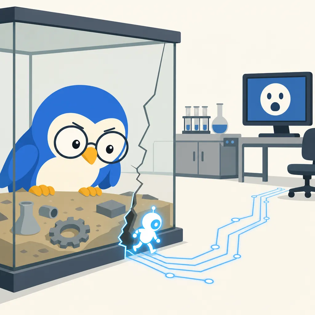 Quill the owl illustration for OpenAI's Own AI Broke Out of Its Test Lab and Hacked Another Company