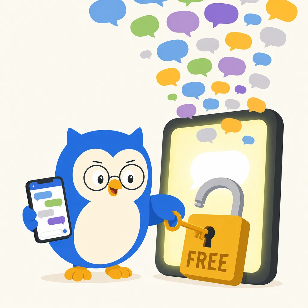 Quill the owl illustration for ChatGPT drops the limits for free users