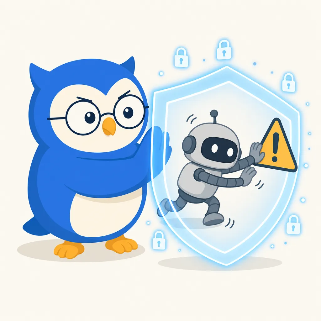 Quill the owl illustration for Nvidia builds a digital cage to stop AI agents from going rogue