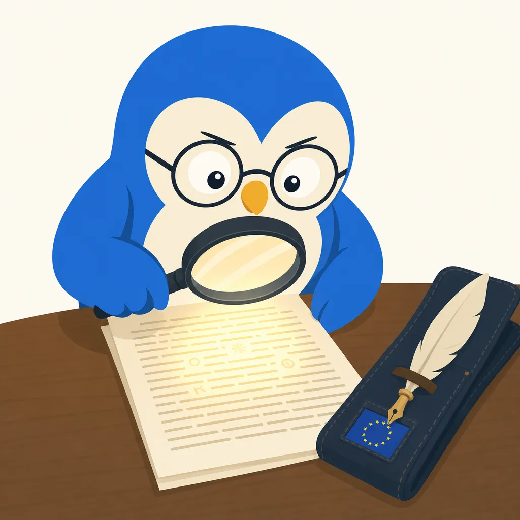 Quill the owl illustration for OpenAI Puts an Invisible Tag on Every Word ChatGPT Writes in Europe